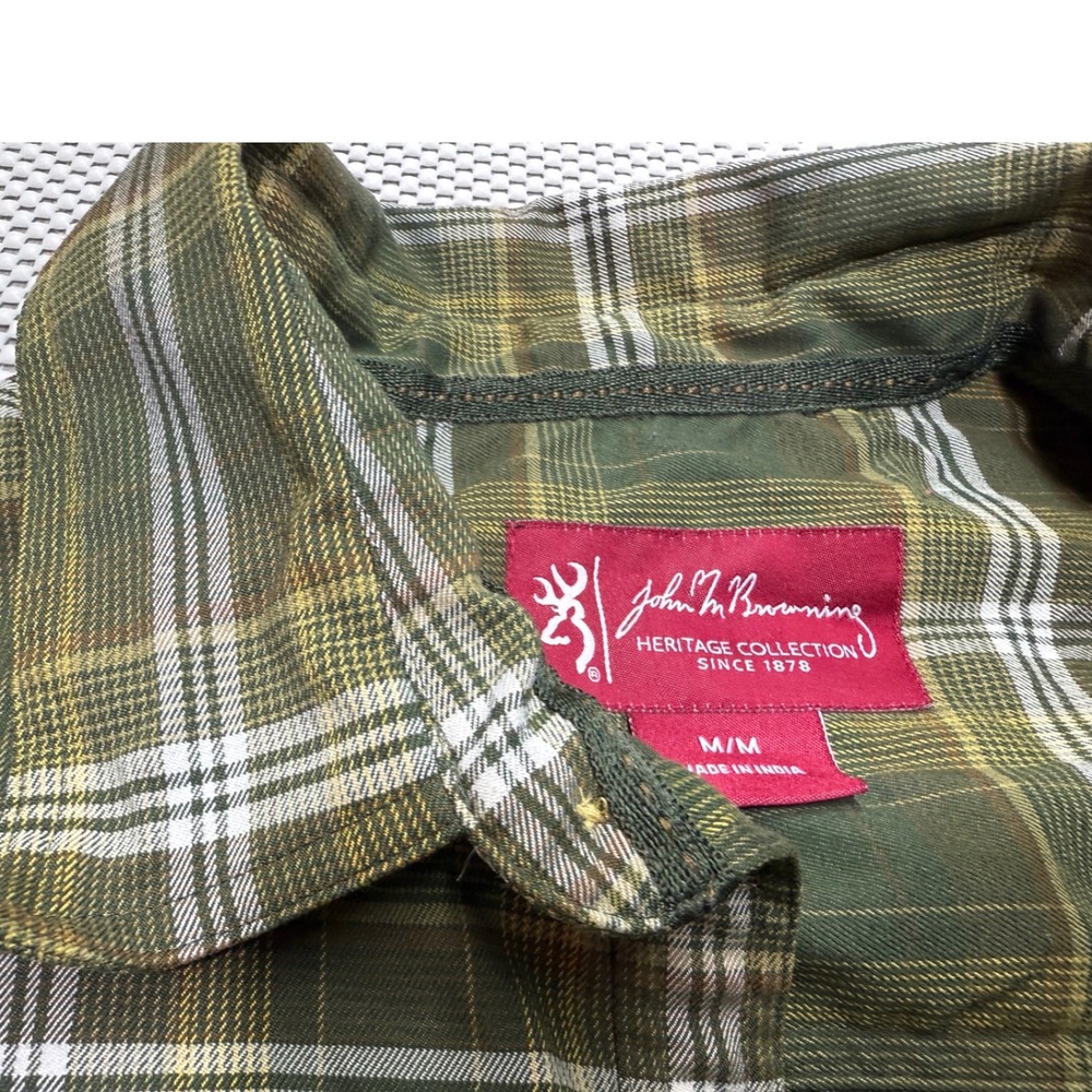 John M Browning Heritage Collection Plaid Button Up Long Sleeve Shirt